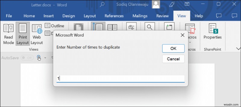 Dễ dàng sao chép các trang trong Microsoft Word:Hướng dẫn từng bước &Hướng dẫn macro 