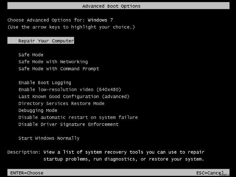 Khắc phục lỗi  Tự động sửa chữa không thể sửa chữa PC của bạn  trong Windows:Hướng dẫn từng bước 