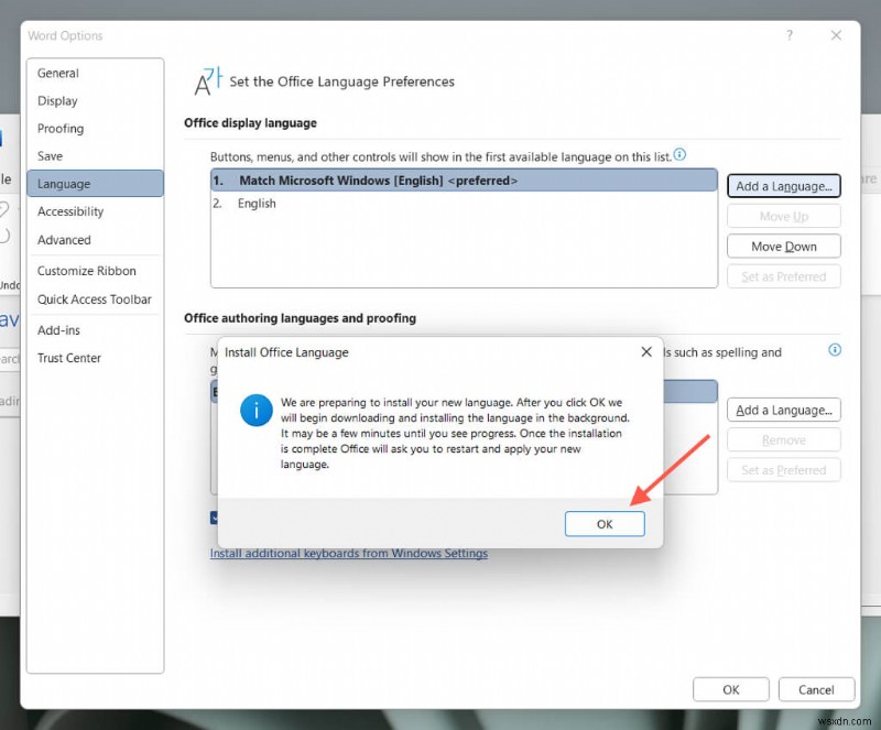 Cách thay đổi cài đặt ngôn ngữ trong Microsoft Word (Máy tính để bàn &Trực tuyến) 