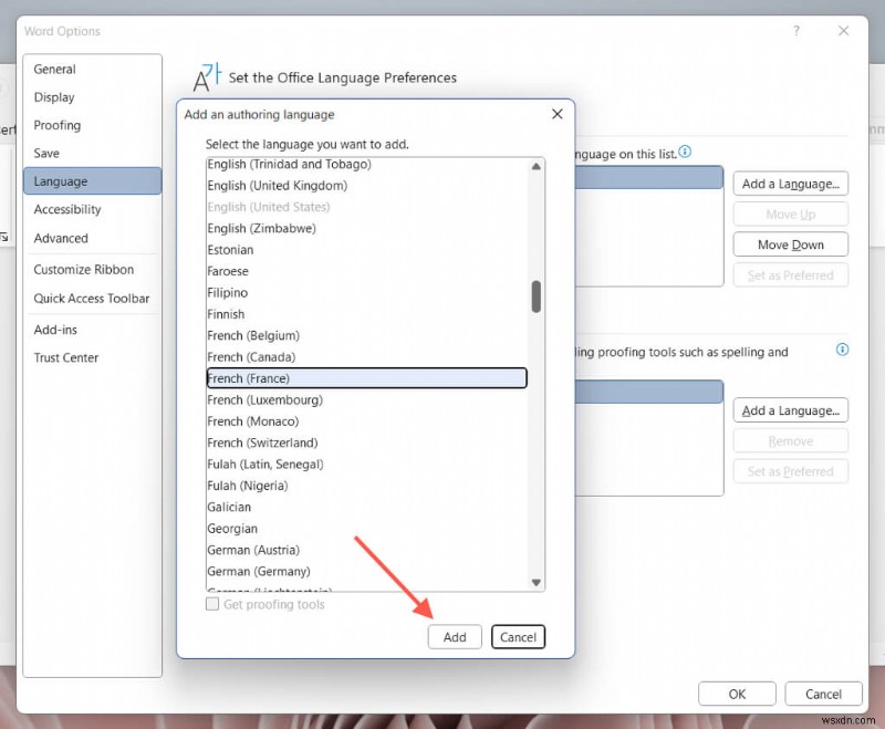 Cách thay đổi cài đặt ngôn ngữ trong Microsoft Word (Máy tính để bàn &Trực tuyến) 