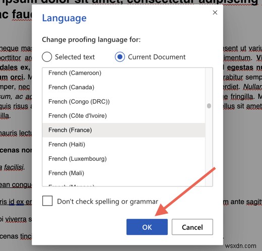 Cách thay đổi cài đặt ngôn ngữ trong Microsoft Word (Máy tính để bàn &Trực tuyến) 