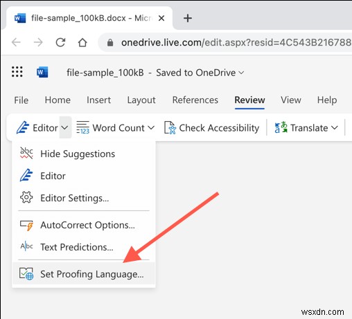 Cách thay đổi cài đặt ngôn ngữ trong Microsoft Word (Máy tính để bàn &Trực tuyến) 