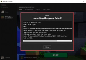 Khắc phục lỗi “Không thể tải xuống tệp” của Minecraft – 5 giải pháp đã được chứng minh 