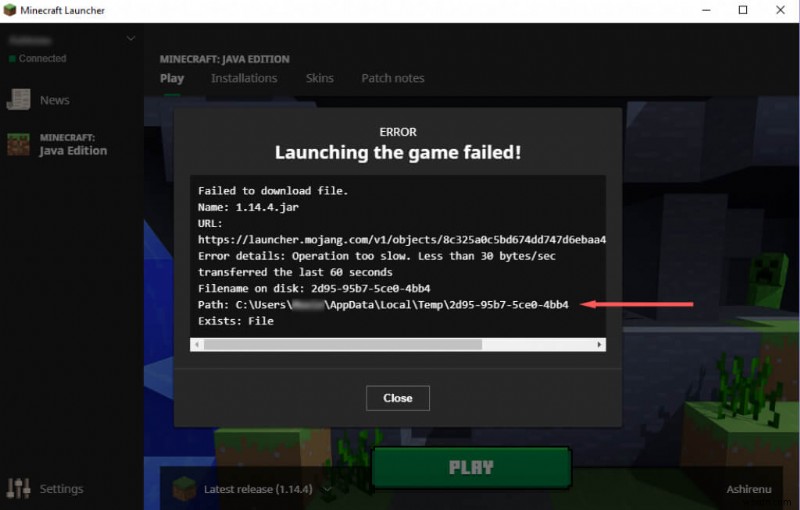 Khắc phục lỗi “Không thể tải xuống tệp” của Minecraft – 5 giải pháp đã được chứng minh 