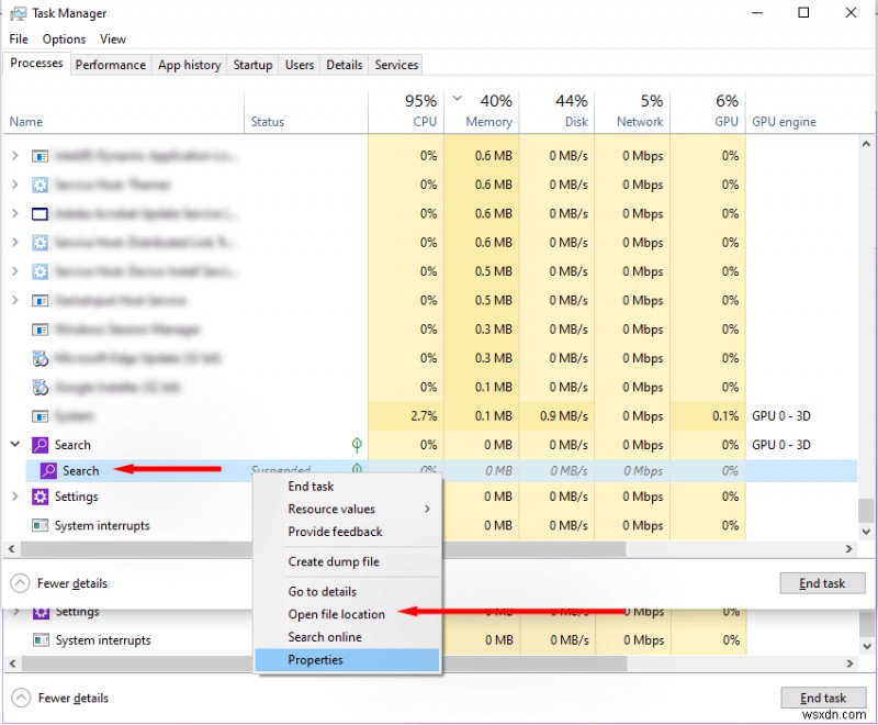 SearchApp.exe là gì? An toàn, chức năng và cách vô hiệu hóa nó 