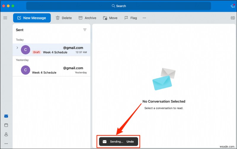 Hướng dẫn nhanh:Hủy gửi và thu hồi email Outlook trên web và máy tính để bàn 