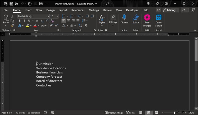 Làm chủ Chế độ tối của Microsoft Word:Bật &Tắt trên Windows &Mac 