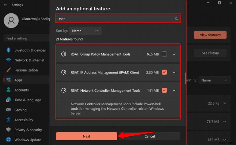 Cài đặt và quản lý công cụ quản trị máy chủ từ xa (RSAT) trên Windows 11 