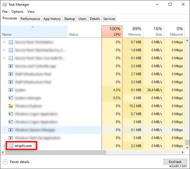 Giải thích về wisptis.exe:Cách vô hiệu hóa nó một cách an toàn trên Windows 