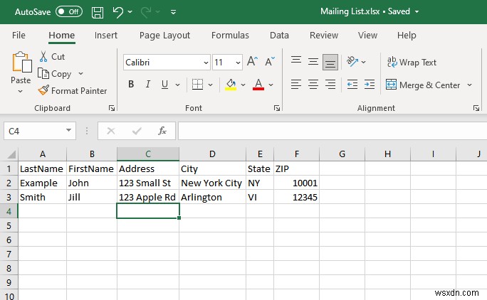 In phong bì bằng Microsoft Excel và Word:Hướng dẫn từng bước 