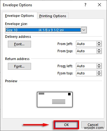 In phong bì bằng Microsoft Excel và Word:Hướng dẫn từng bước 