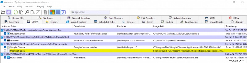 Autoruns Made Easy:Vô hiệu hóa các chương trình khởi động để tăng hiệu suất Windows 