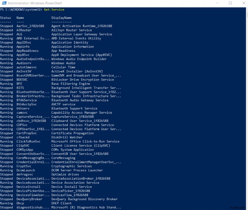 Dễ dàng liệt kê tất cả các dịch vụ Windows bằng PowerShell hoặc Dấu nhắc lệnh 