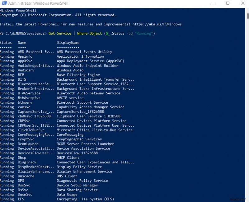 Dễ dàng liệt kê tất cả các dịch vụ Windows bằng PowerShell hoặc Dấu nhắc lệnh 