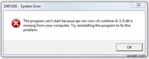 Sửa lỗi Windows “api-ms-win-crt-runtime-l1-1-0.dll Missing” nhanh chóng 