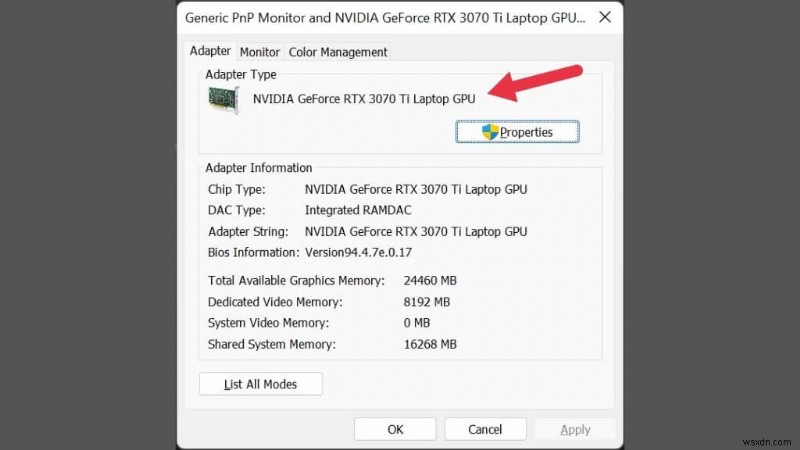 Cách xác định card đồ họa của PC chạy Windows 11—Các bước đơn giản để đảm bảo độ chính xác 