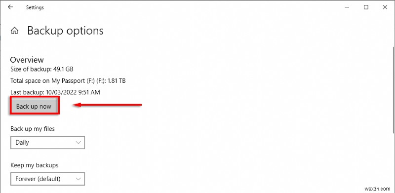 Khôi phục lịch sử tệp Windows:Các bước nhanh để kết nối lại ổ đĩa bị ngắt kết nối 