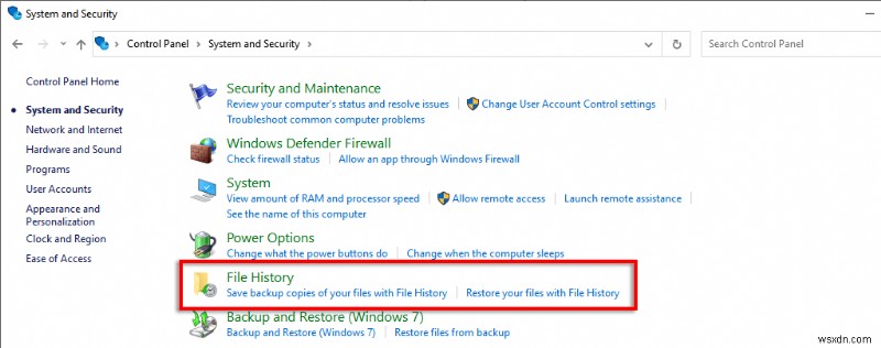 Khôi phục lịch sử tệp Windows:Các bước nhanh để kết nối lại ổ đĩa bị ngắt kết nối 