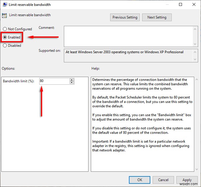 Tìm hiểu giới hạn băng thông có thể dự trữ của Windows:Tại sao bạn không nên chạm tới nó 