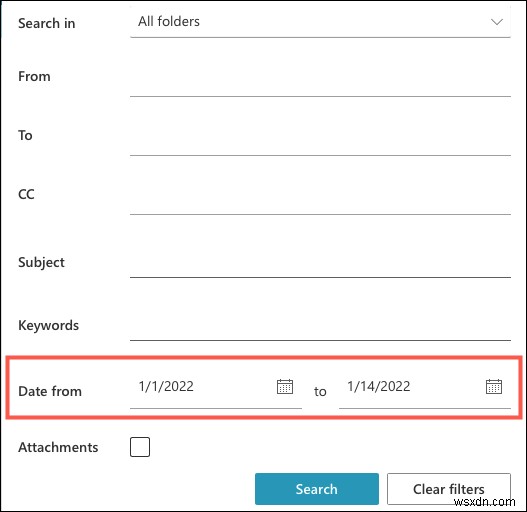 Tìm nhanh email của tuần trước trong Outlook:Hướng dẫn tìm kiếm ngày theo từng bước 