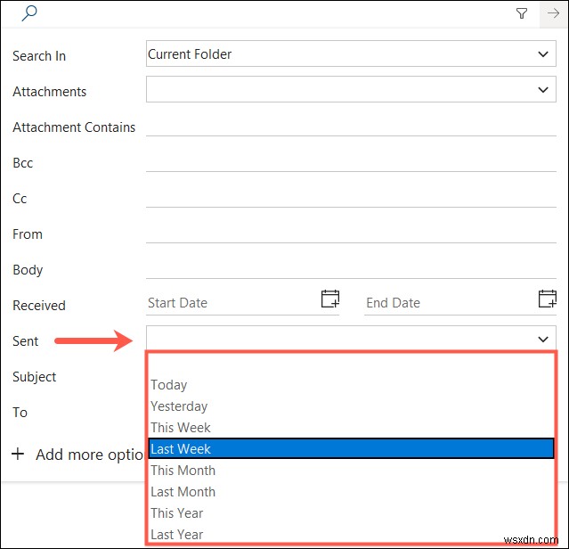 Tìm nhanh email của tuần trước trong Outlook:Hướng dẫn tìm kiếm ngày theo từng bước 