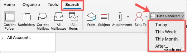 Tìm nhanh email của tuần trước trong Outlook:Hướng dẫn tìm kiếm ngày theo từng bước 