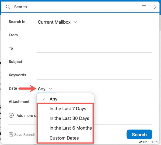 Tìm nhanh email của tuần trước trong Outlook:Hướng dẫn tìm kiếm ngày theo từng bước 