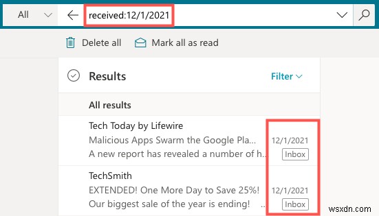 Tìm nhanh email của tuần trước trong Outlook:Hướng dẫn tìm kiếm ngày theo từng bước 