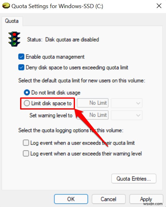 Hạn ngạch đĩa chính trong Windows 11:Hướng dẫn từng bước 