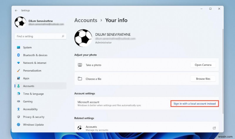 Hướng dẫn từng bước:Xóa tài khoản Microsoft của bạn khỏi Windows 11 một cách an toàn 