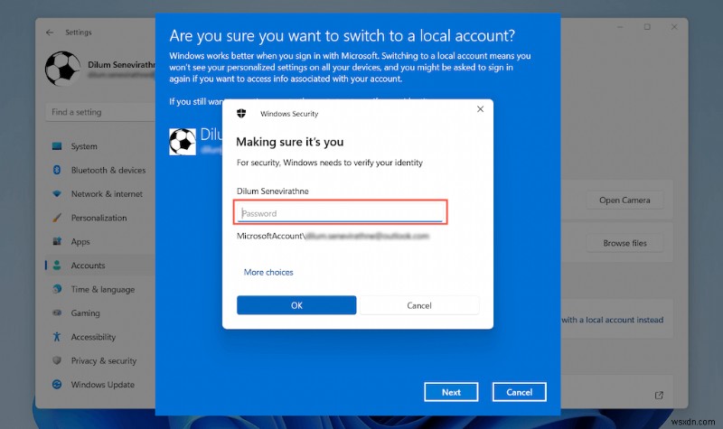 Hướng dẫn từng bước:Xóa tài khoản Microsoft của bạn khỏi Windows 11 một cách an toàn 