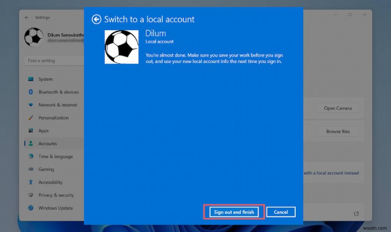 Hướng dẫn từng bước:Xóa tài khoản Microsoft của bạn khỏi Windows 11 một cách an toàn 