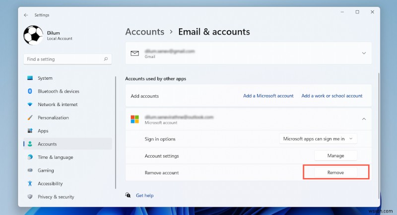 Hướng dẫn từng bước:Xóa tài khoản Microsoft của bạn khỏi Windows 11 một cách an toàn 