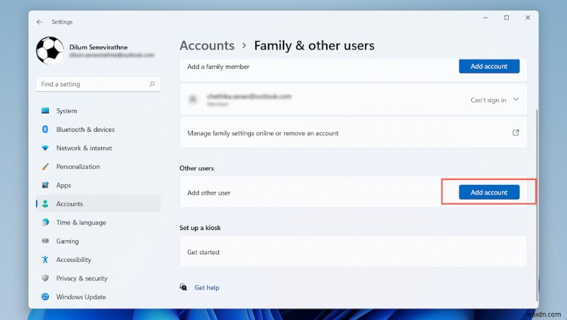 Hướng dẫn từng bước:Xóa tài khoản Microsoft của bạn khỏi Windows 11 một cách an toàn 