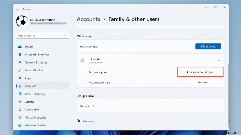 Hướng dẫn từng bước:Xóa tài khoản Microsoft của bạn khỏi Windows 11 một cách an toàn 