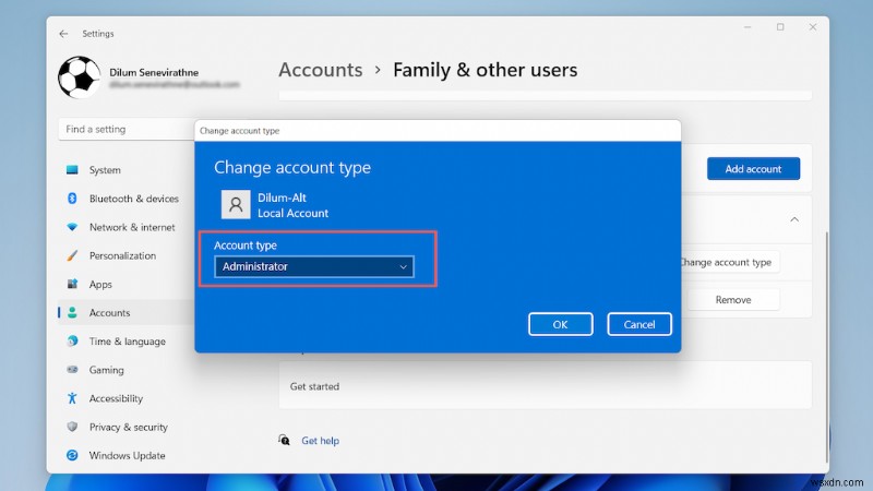Hướng dẫn từng bước:Xóa tài khoản Microsoft của bạn khỏi Windows 11 một cách an toàn 