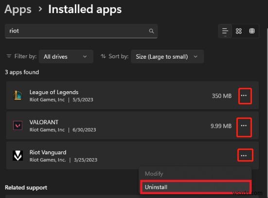 Xóa hoàn toàn Riot Games Client &Vanguard khỏi Windows 11/10/8/7 