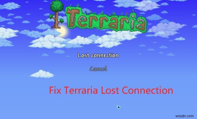 Cách khắc phục sự cố mất kết nối của Terraria:7 giải pháp đã được chứng minh 