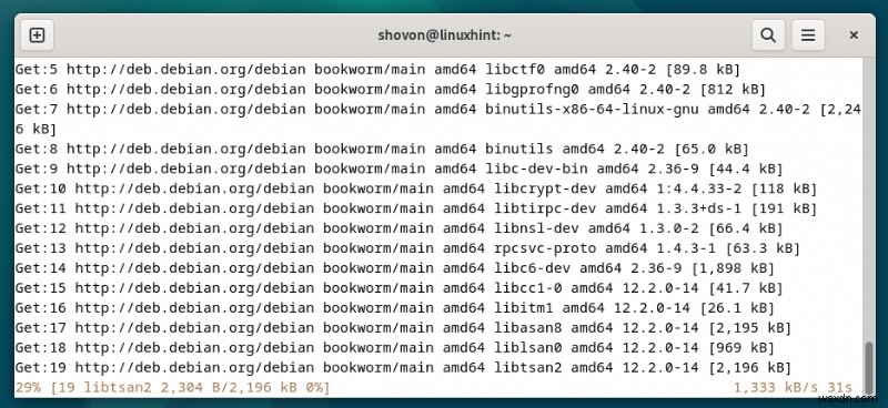 Hướng dẫn từng bước:Cài đặt Trình biên dịch GCC C/C++ trên Debian 12 