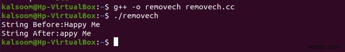 Tách ký tự đầu tiên khỏi chuỗi một cách hiệu quả trong C++ 