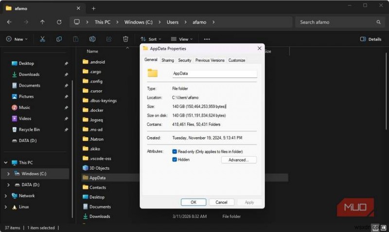 Cách các thư mục Windows ẩn có thể tiêu tốn 50GB dung lượng ổ đĩa – Hướng dẫn dọn dẹp đã được chứng minh 