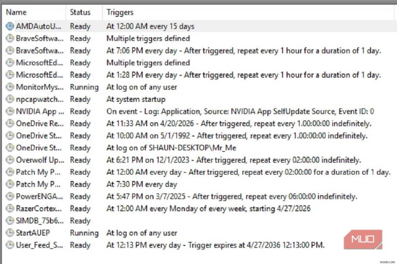 Công việc lập lịch tác vụ Windows ẩn làm chậm quá trình khởi động PC của bạn - Cách khắc phục dễ dàng 