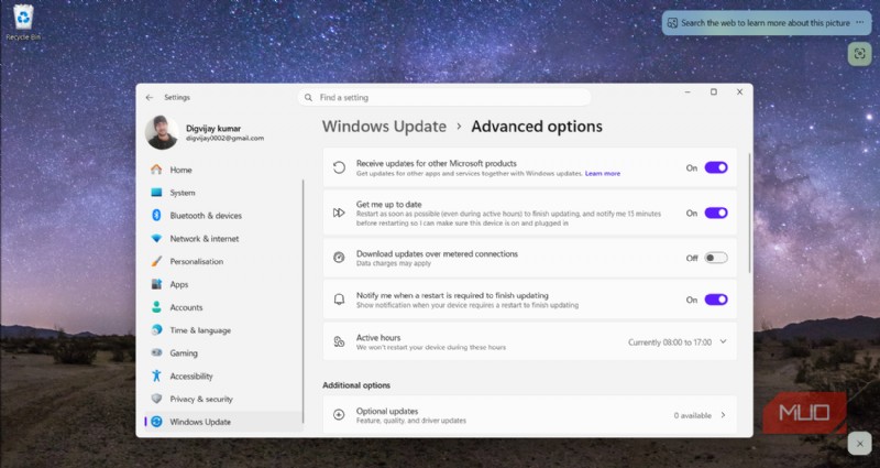 Cách tôi sửa lỗi khởi động lại vô tận của Windows 11:Cài đặt tinh chỉnh hoạt động 