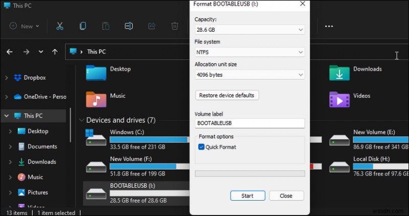 Tác động thực sự của định dạng nhanh Windows:Điều gì xảy ra đằng sau hậu trường 
