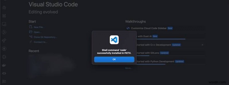 Sửa lỗi  zsh:command not Found:code  trong macOS Terminal – Hướng dẫn nhanh 