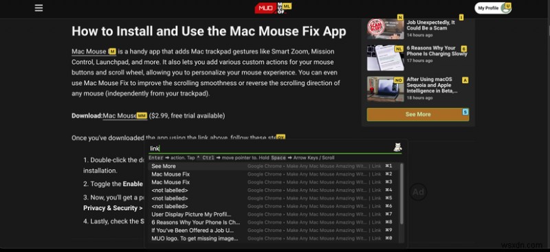 Sử dụng máy Mac của bạn một cách liền mạch—Không cần chuột với ứng dụng này 