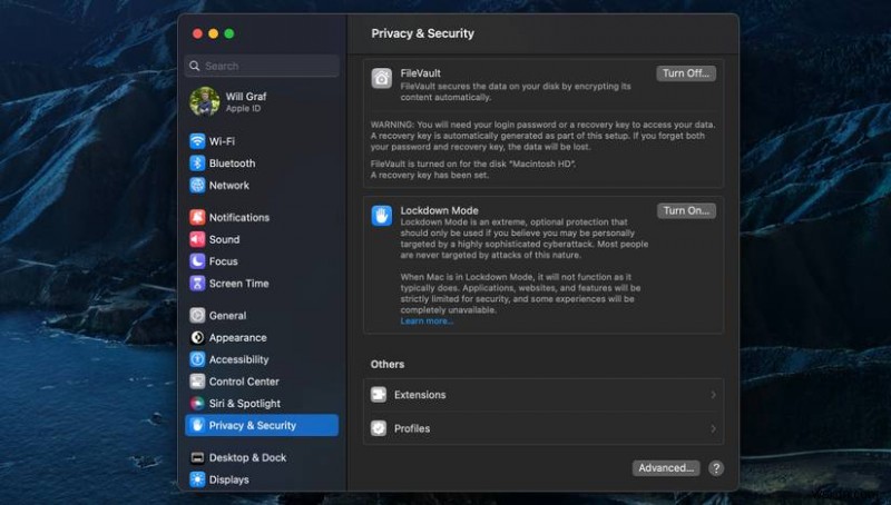 Chế độ khóa macOS Ventura chính:Hướng dẫn từng bước 