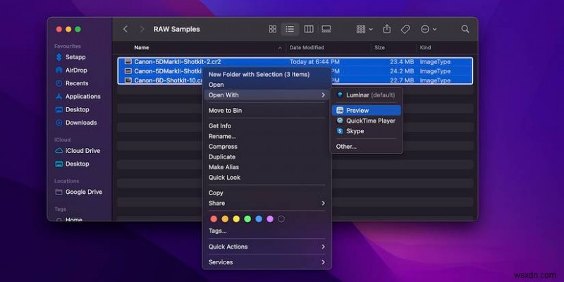 Chuyển đổi hình ảnh RAW sang JPEG trên macOS:Hướng dẫn từng bước 
