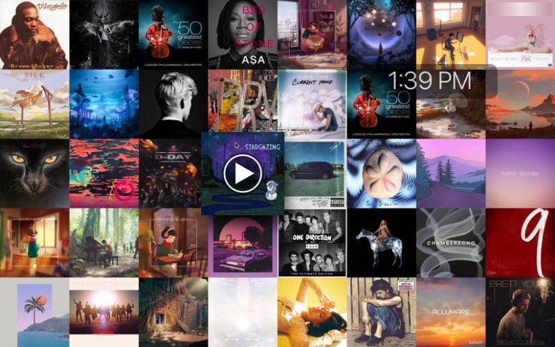 Biến Trình bảo vệ màn hình máy Mac của bạn thành Trình phát nhạc Album Art 