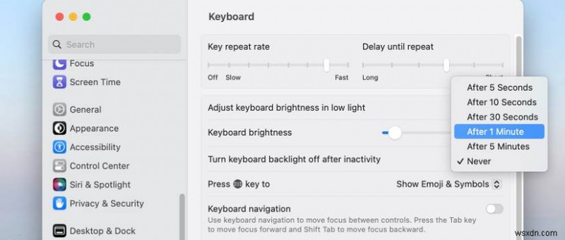 Điều chỉnh độ sáng bàn phím MacBook của bạn:Hướng dẫn từng bước đơn giản 